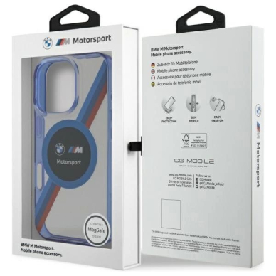 Orginalus BMW Dėklas Motosport IML Circle MagSafe  iPhone 16 Pro - Clear 7