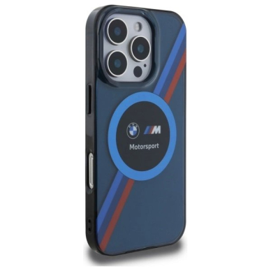 Orginalus BMW Dėklas Motosport IML Circle MagSafe  iPhone 16 Pro Max - Navy Blue 3