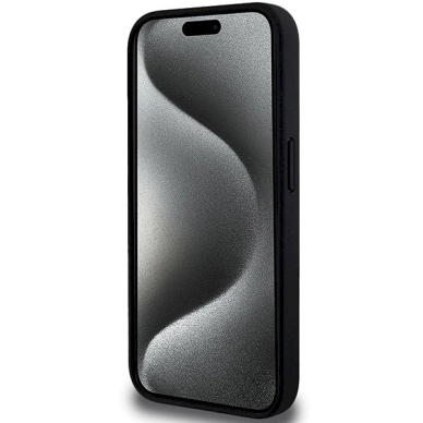 BMW Perforated Tricolor Line Dėklas skirtas iPhone 15 Pro - Juodas 4