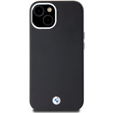 Originalus BMW dėklas Signature Wrapped Metal MagSafeiPhone 14/15/13 - juodas 2