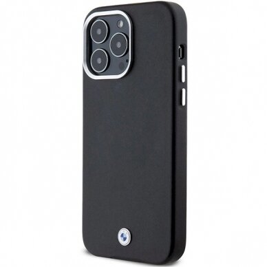 Originalus BMW dėklas Signature Wrapped Metal MagSafeiPhone 15 Pro Max - juodas 1