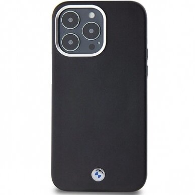 Originalus BMW dėklas Signature Wrapped Metal MagSafeiPhone 15 Pro Max - juodas 2