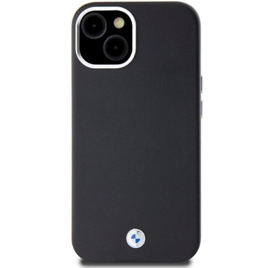 Originalus BMW dėklas Signature Wrapped Metal MagSafeiPhone 15/14/13 - juodas 2