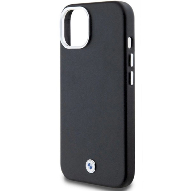 Originalus BMW dėklas Signature Wrapped Metal MagSafeiPhone 15/14/13 - juodas 5