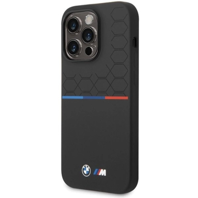 BMW Silicone Pattern iPhone 15 Pro Dėklas - Juodas 1