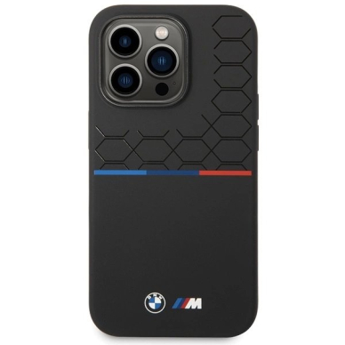 BMW Silicone Pattern iPhone 15 Pro Dėklas - Juodas 2