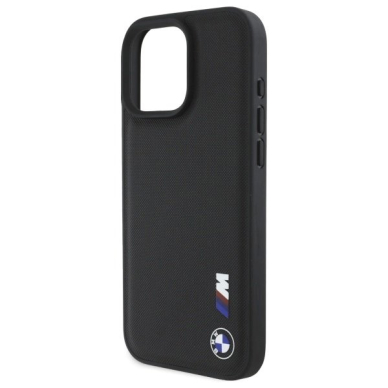 Orginalus BMW Dėklas Smooth Rubber Logo iPhone 16 Pro Max  - Juodas 5