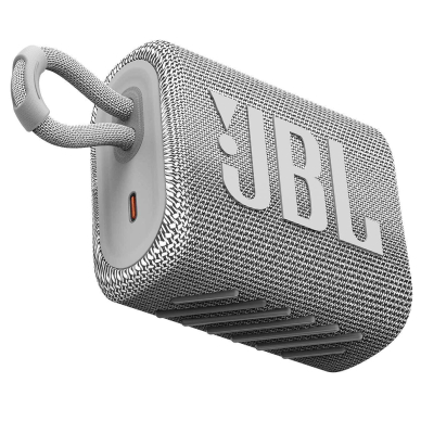 [Užsakomoji prekė] Nešiojamas garsiakalbis su BT 5.1, IP67 - JBL (GO3) - Baltas 2