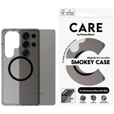 CARE by PanzerGlass Flagship Urban Combat Black QI Dėklas Samsung Galaxy S25 Ultra - Semi-Permatomas Smoke