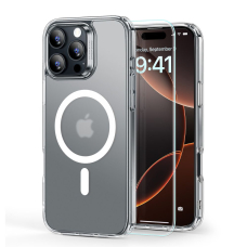 [Užsakomoji prekė] Dėklas iPhone 16 Pro Max + Cover - ESR Classic Hybrid HaloLock - Frosted Clear