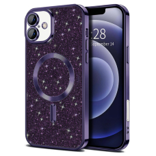 [Užsakomoji prekė] Dėklas iPhone 16 - Techsuit Luxury Glitter MagSafe - violetinis