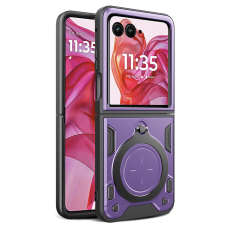 [Užsakomoji prekė] Dėklas Motorola Razr 50 Ultra - Techsuit CamGuard Pro - violetinis