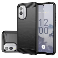 [Užsakomoji prekė] Dėklas Nokia X30 - Techsuit Carbon Silicone - juodas