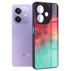 [Užsakomoji prekė] Dėklas Oppo A40 4G / A60 5G - Techsuit Glaze Series - Fiery Ocean