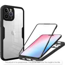 [Užsakomoji prekė] Dėklas Oppo Reno12 + Cover - Techsuit ColorVerse 360 Series - juodas