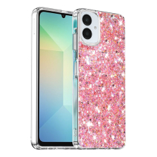 [Užsakomoji prekė] Dėklas Samsung Galaxy A06 - Techsuit Sparkly Glitter - Rožinis