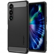 [Užsakomoji prekė] Dėklas skirtas Sony Xperia 1 VI - Spigen Rugged Armor - Juodas