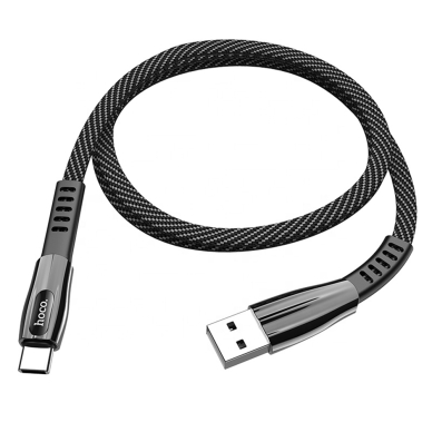 [Užsakomoji prekė] Įkrovimo Kabelis USB-A į Type-C 2.4A, 1.2m - Hoco Splendor (U70) - Pilkas 3