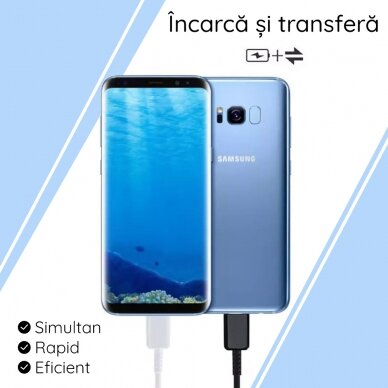 [Užsakomoji prekė] Kabelis USB-C į Type-C Fast Charging 3A, 1m - Samsung (EP-DA705BBEGWW) - Juodas 5