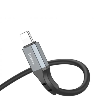 [Užsakomoji prekė] Laidas USB į Lightning, 2.4A, 3m - Hoco Honest (X92) - Juodas 2