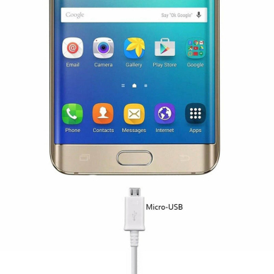 [Užsakomoji prekė] Kabelis USB į Micro-USB, 1m - Samsung (ECB-DU4AWE) - Baltas  5