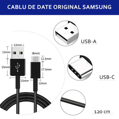 [Užsakomoji prekė] Kabelis USB į Type-C, 1.2m - Samsung (EP-DG950CBE) - Juodas  3