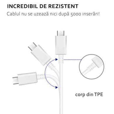 [Užsakomoji prekė] Kabelis USB Type-C, 3A, 1.2m - Samsung (EP-DN930CWE) - Baltas  5