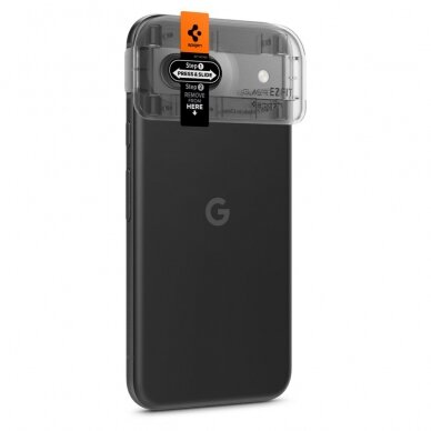 [Užsakomoji prekė] Plėvelė kamerai Google Pixel 8a (set 2) - Spigen Glas.tR Optik "EZ FIT" - Permatomas 4