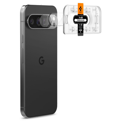 [Užsakomoji prekė] Kameros apsauga Google Pixel 9 Pro (set 2) - Spigen Glas.tR Optik EZ Fit - Skaidrus 3