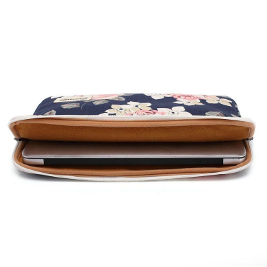 CANVASLIFE SLEEVE LAPTOP 13-14 NAVY ROSE 3