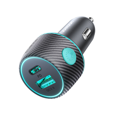 Car charger 60W USB-C USB-A Joyroom JR-CCN01 | Juodas 9