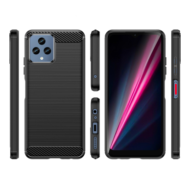 Dėklas Carbon flexible T-Mobile Revvl 6 5G Juodas UGLX912 1