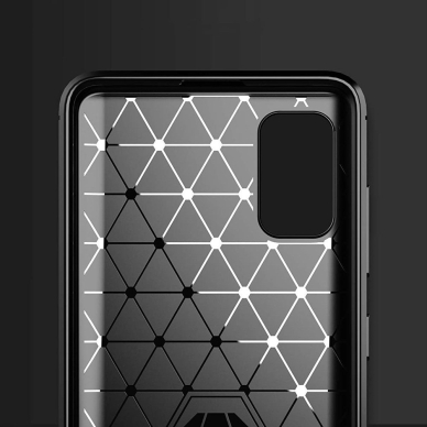 Dėklas Carbon Case Flexible Huawei P40 Mėlynas 4