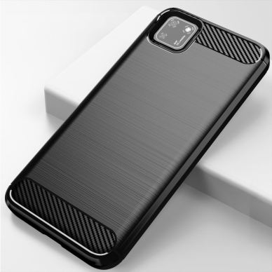 Dėklas Carbon Case Flexible Huawei Y5p Juodas 12