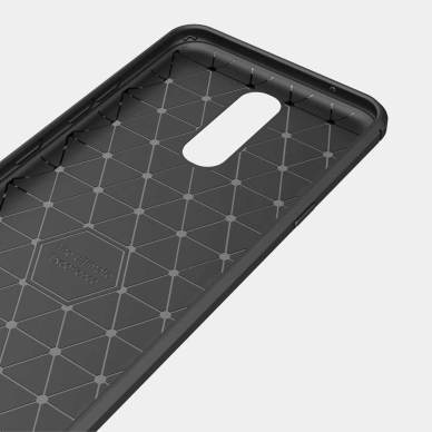 Akcija! Lankstus Tpu Dėklas "Carbon Case Flexible" Lg K40 X420 Juodas 3   3