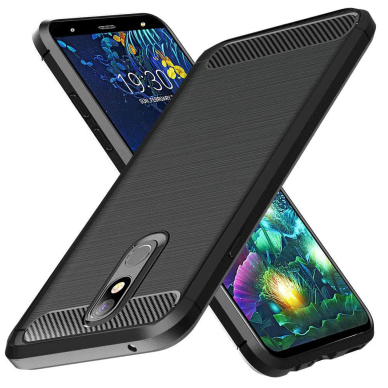 Akcija! Lankstus Tpu Dėklas "Carbon Case Flexible" Lg K40 X420 Juodas 3   7