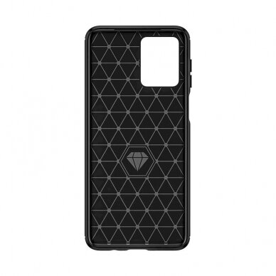 Dėklas Carbon Case for Motorola Moto G54 - Juodas 3