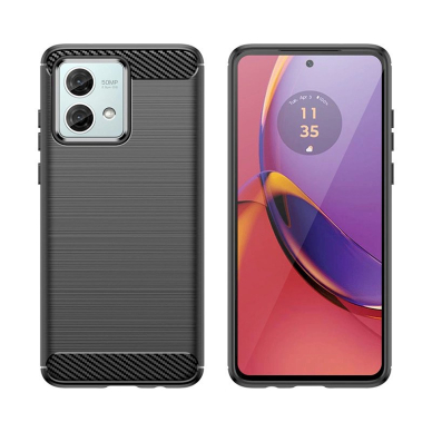 Dėklas Carbon Case for Motorola Moto G84 - Juodas 1