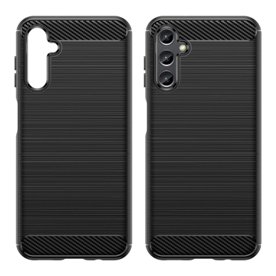 Akcija! Dėklas Carbon Case Samsung Galaxy A14 5G Juodas  2