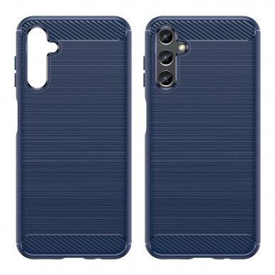 Dėklas Carbon Case Samsung Galaxy A14 5G Mėlynas 2