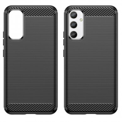 Dėklas Carbon Case flexible Samsung Galaxy A34 5G Juodas 7