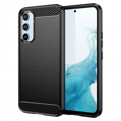 Dėklas Carbon Case Samsung Galaxy A54 5G Juodas