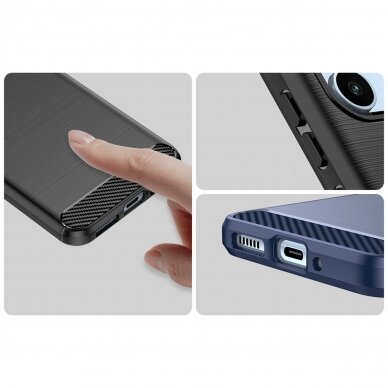 Dėklas Carbon Case Samsung Galaxy A54 5G Juodas 10