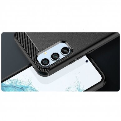 Dėklas Carbon Case Samsung Galaxy A54 5G Juodas 7