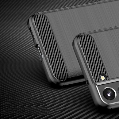 Dėklas Carbon Case Samsung Galaxy S23 juodas 3