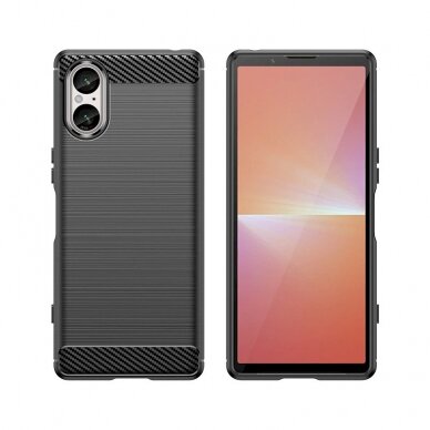 Dėklas Carbon Case for Sony Xperia 5 V - Juodas 1