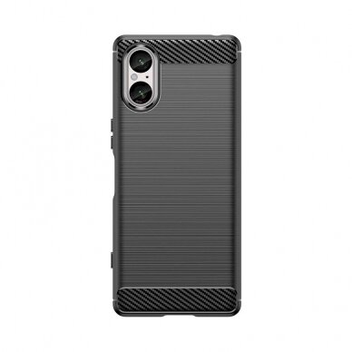 Dėklas Carbon Case for Sony Xperia 5 V - Juodas