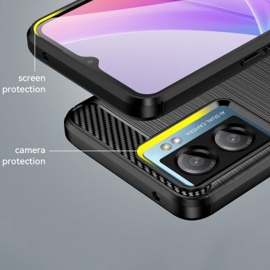 Dėklas Carbon Case for Xiaomi Poco F4 5G Juodas 12