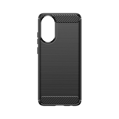 Carbon Case Silikoninis dėklas skirta Oppo A78 4G - Juodas 2