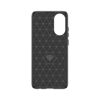 Carbon Case Silikoninis dėklas skirta Oppo A78 4G - Juodas 3